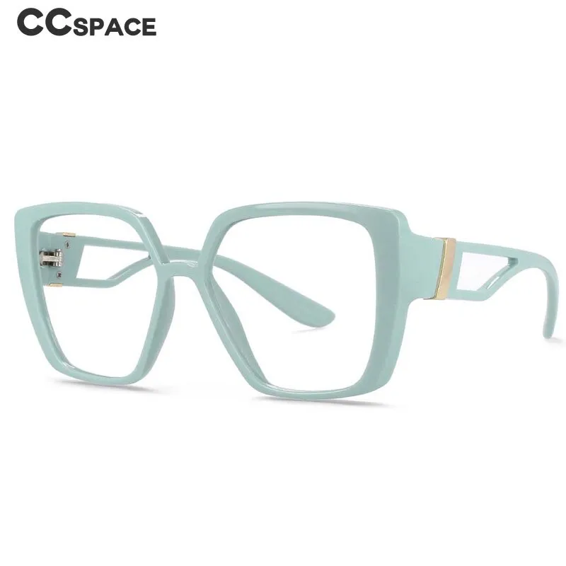 CCspace Unisex Full Rim Square Resin Frame Eyeglasses 54036