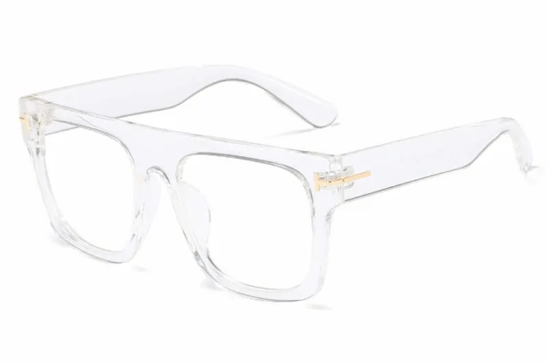 CCspace Unisex Full Rim Square Resin Titanium Frame Eyeglasses 45718