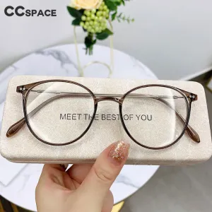 CCspace Unisex Full Rim Square Tr 90 Alloy Reading Glasses 56225