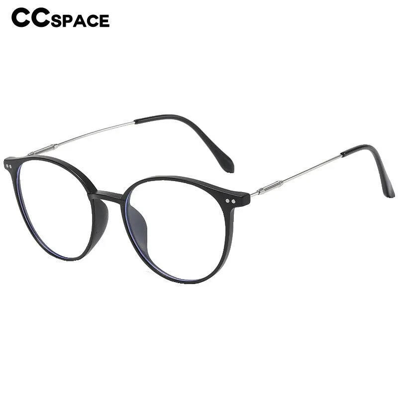 CCspace Unisex Full Rim Square Tr 90 Alloy Reading Glasses 56225