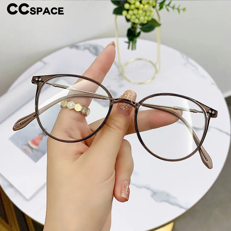 CCspace Unisex Full Rim Square Tr 90 Alloy Reading Glasses 56225