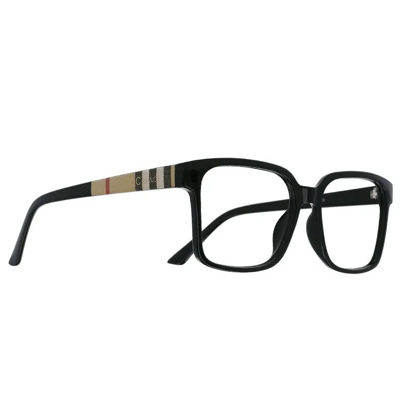 CCspace Unisex Full Rim Square Tr 90 Reading Glasses R51071