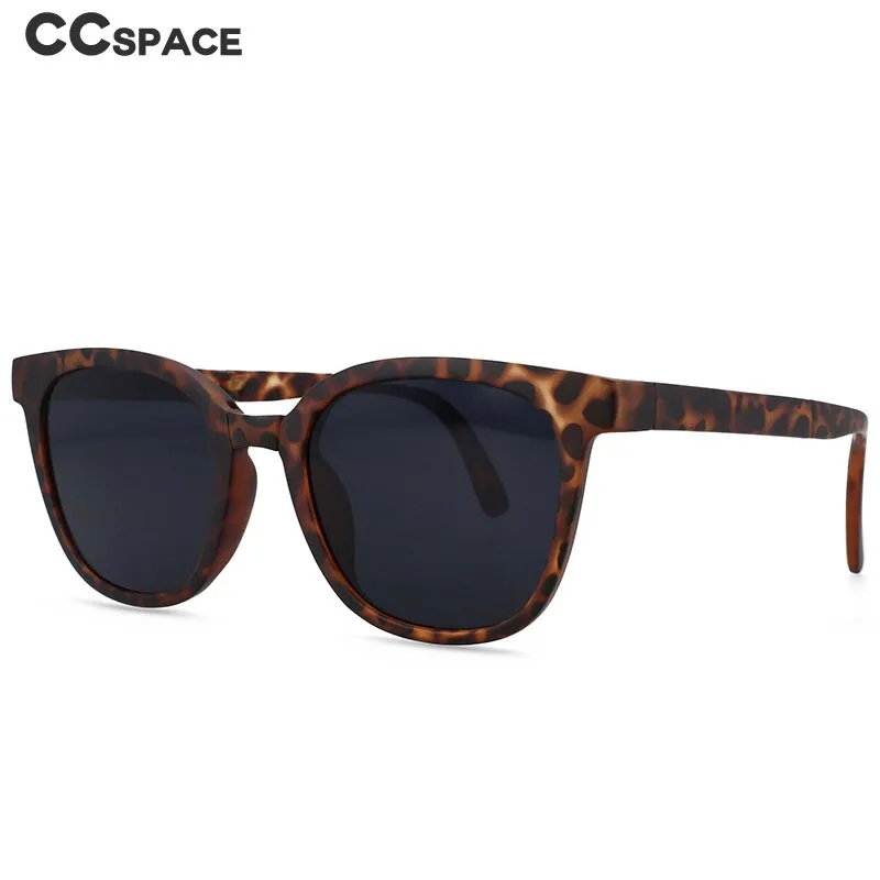 CCspace Unisex Full Rim Square Tr 90 Resin Foldable Frame Sunglasses 54382