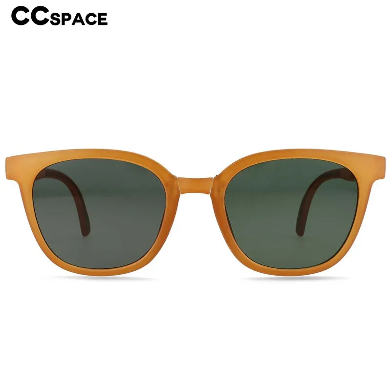 CCspace Unisex Full Rim Square Tr 90 Resin Foldable Frame Sunglasses 54382