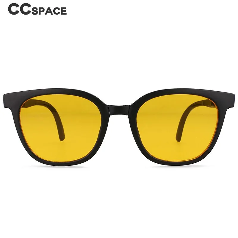 CCspace Unisex Full Rim Square Tr 90 Resin Foldable Frame Sunglasses 54382