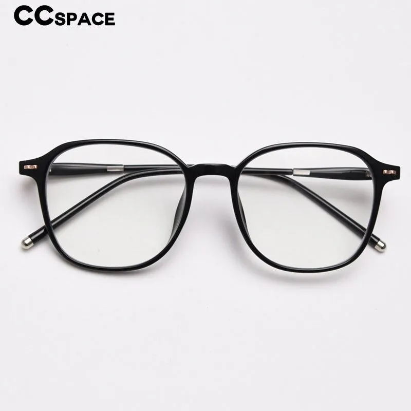 CCspace Unisex Full Rim Square Tr 90 Titanium Eyeglasses 55686