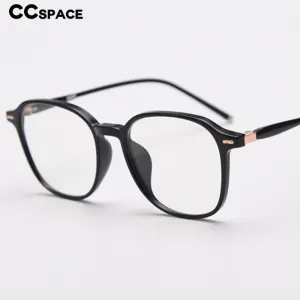 CCspace Unisex Full Rim Square Tr 90 Titanium Eyeglasses 55686