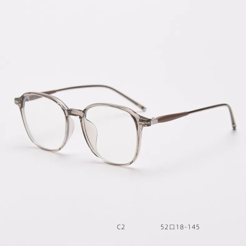 CCspace Unisex Full Rim Square Tr 90 Titanium Eyeglasses 55686