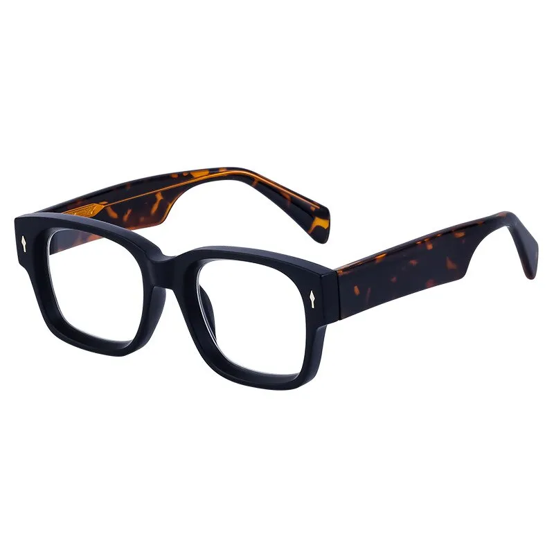 CCspace Unisex Full Rim Square Tr 90 Titanium Eyeglasses 56737