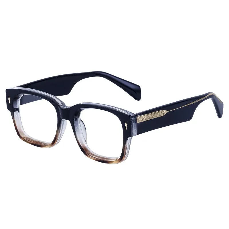 CCspace Unisex Full Rim Square Tr 90 Titanium Eyeglasses 56737