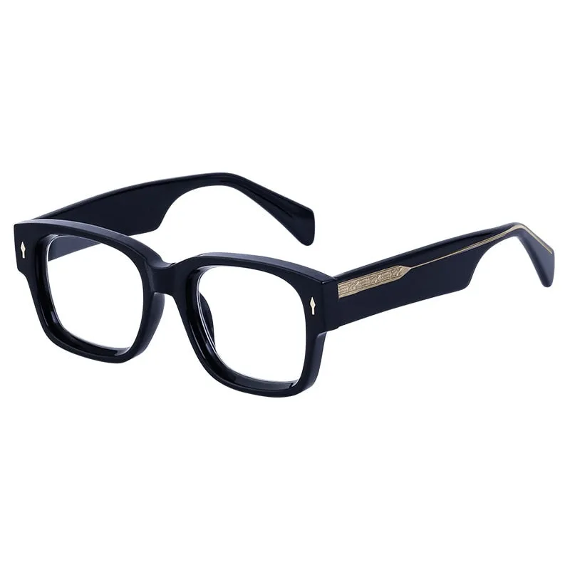 CCspace Unisex Full Rim Square Tr 90 Titanium Eyeglasses 56737