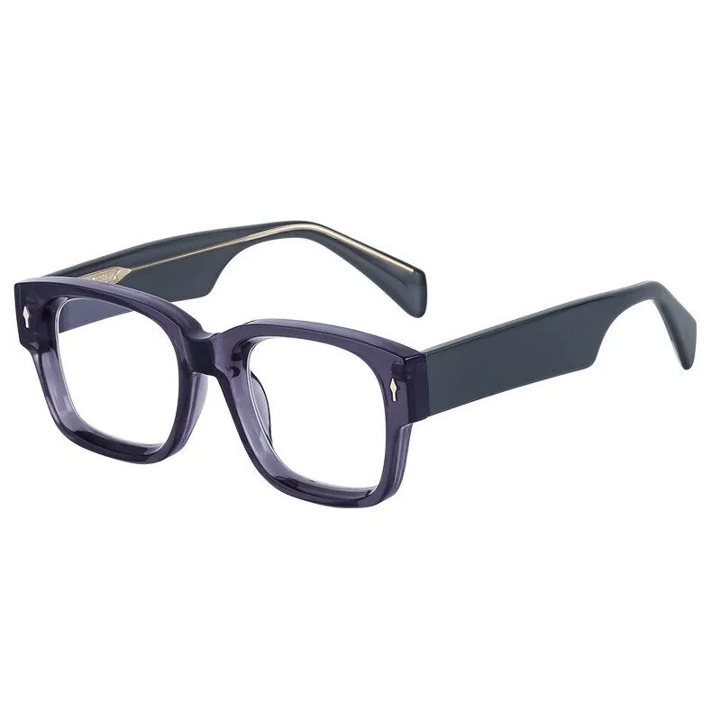 CCspace Unisex Full Rim Square Tr 90 Titanium Eyeglasses 56737