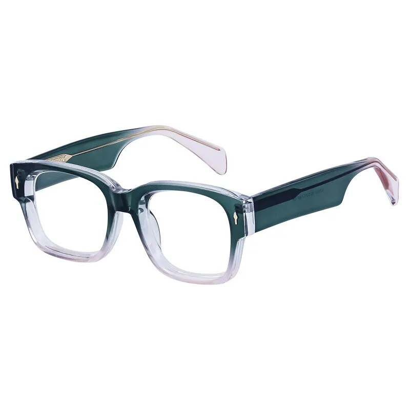 CCspace Unisex Full Rim Square Tr 90 Titanium Eyeglasses 56737