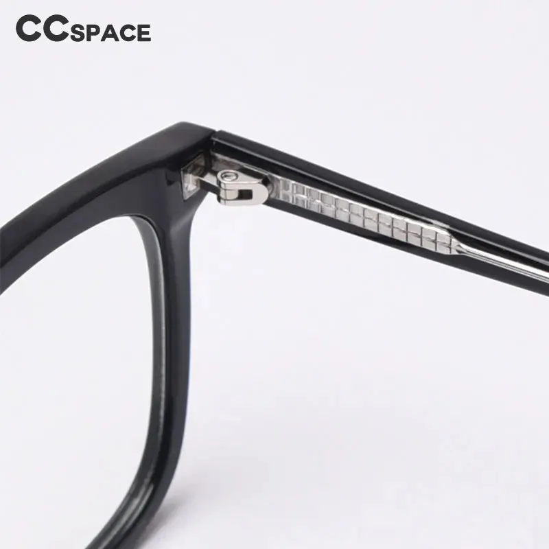 CCspace Unisex Full Rim Square Tr 90 Titanium Frame Eyeglasses 49863