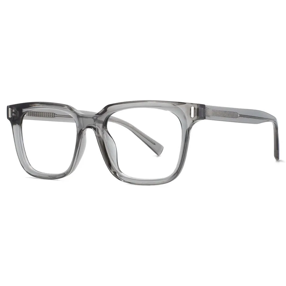 CCspace Unisex Full Rim Square Tr 90 Titanium Frame Eyeglasses 53829