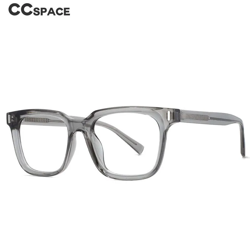 CCspace Unisex Full Rim Square Tr 90 Titanium Frame Eyeglasses 53829