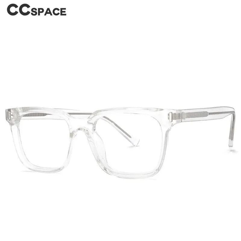 CCspace Unisex Full Rim Square Tr 90 Titanium Frame Eyeglasses 53829