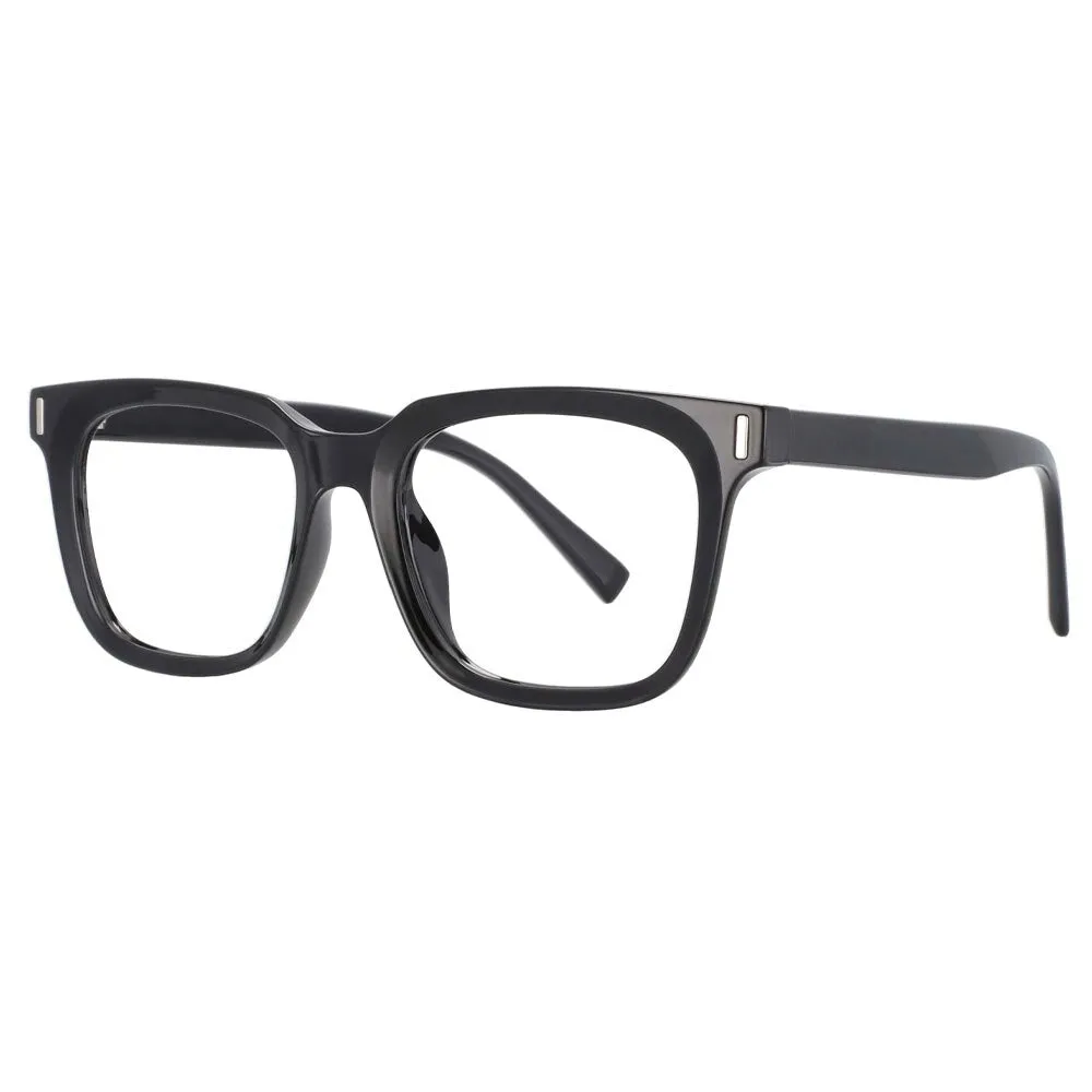 CCspace Unisex Full Rim Square Tr 90 Titanium Frame Eyeglasses 53829