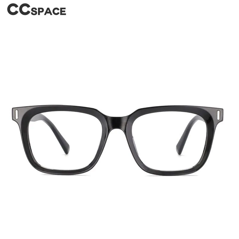 CCspace Unisex Full Rim Square Tr 90 Titanium Frame Eyeglasses 53829