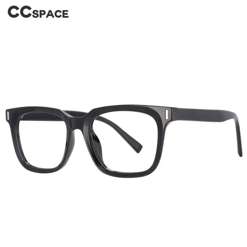 CCspace Unisex Full Rim Square Tr 90 Titanium Frame Eyeglasses 53829