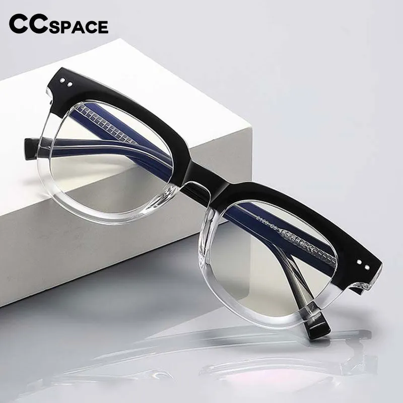 CCSpace Unisex Full Rim Square Tr 90 Titanium Frame Eyeglasses 54560