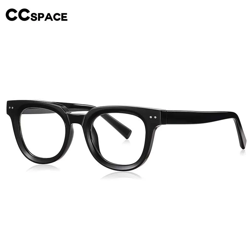 CCSpace Unisex Full Rim Square Tr 90 Titanium Frame Eyeglasses 54560