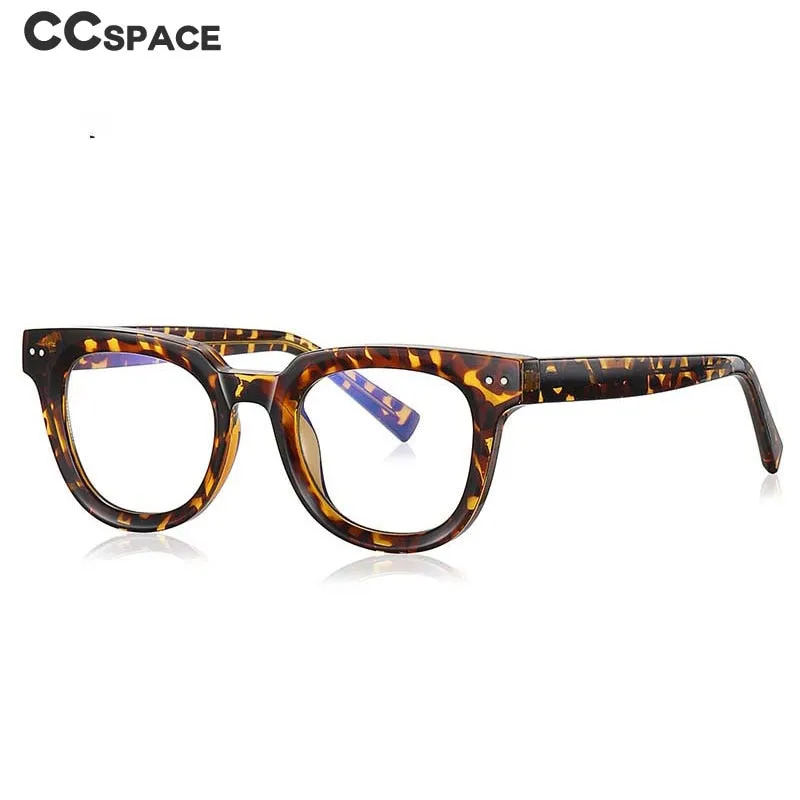 CCSpace Unisex Full Rim Square Tr 90 Titanium Frame Eyeglasses 54560