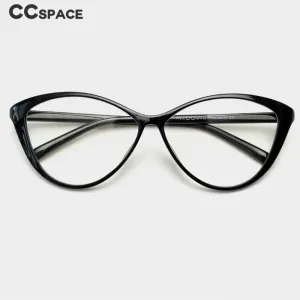 CCspace Women's Full Rim Big Cat Eye Tr 90 Titanium Eyeglasses 55454