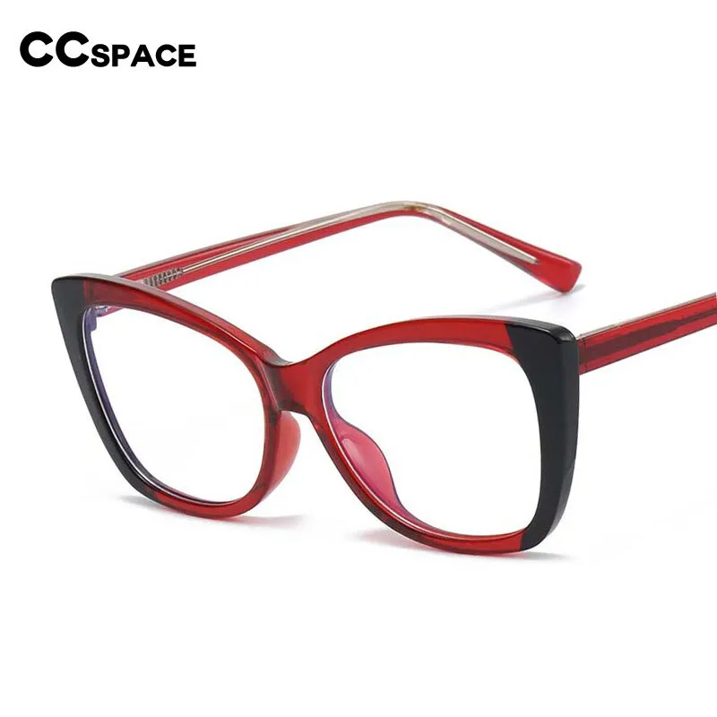 CCspace Women's Full Rim Butterfly Tr 90 Eyeglasses 53356