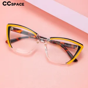 CCspace Women's Full Rim Cat Eye Tr 90 Eyeglasses 56415