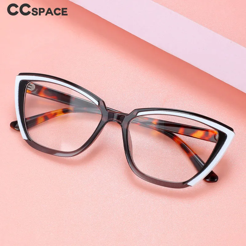 CCspace Women's Full Rim Cat Eye Tr 90 Eyeglasses 56415