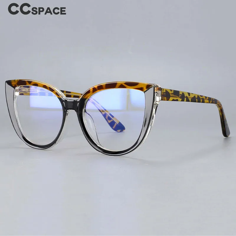 CCspace Women's Full Rim Cat Eye Tr 90 Titanium Reading Glasses R54637