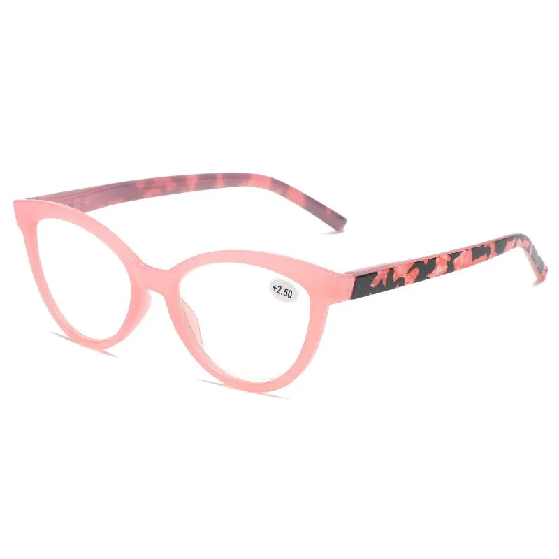 CCspace Women's Full Rim Large Cat Eye Acetate Hyperopic Reading Glasses 55809