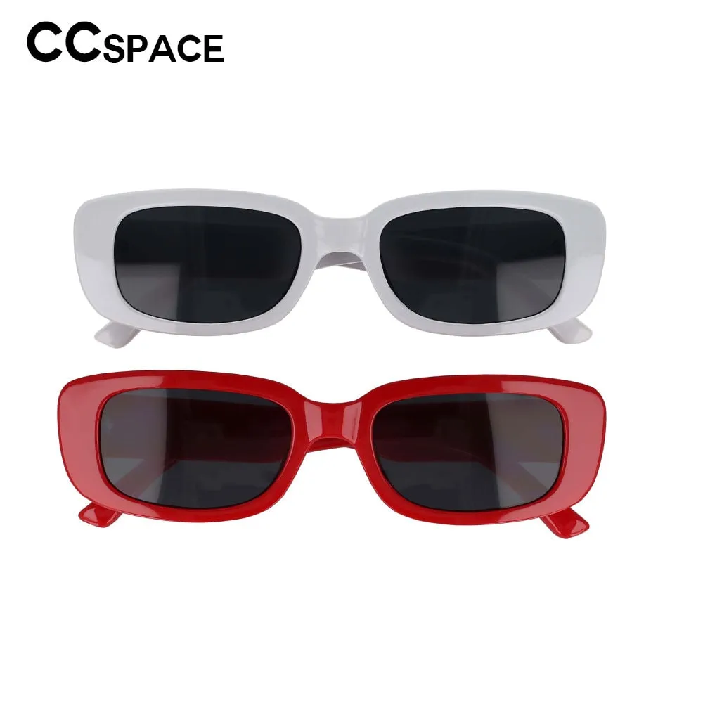 CCspace Women's Full Rim Rectangle Resin Frame Sunglasses 53122