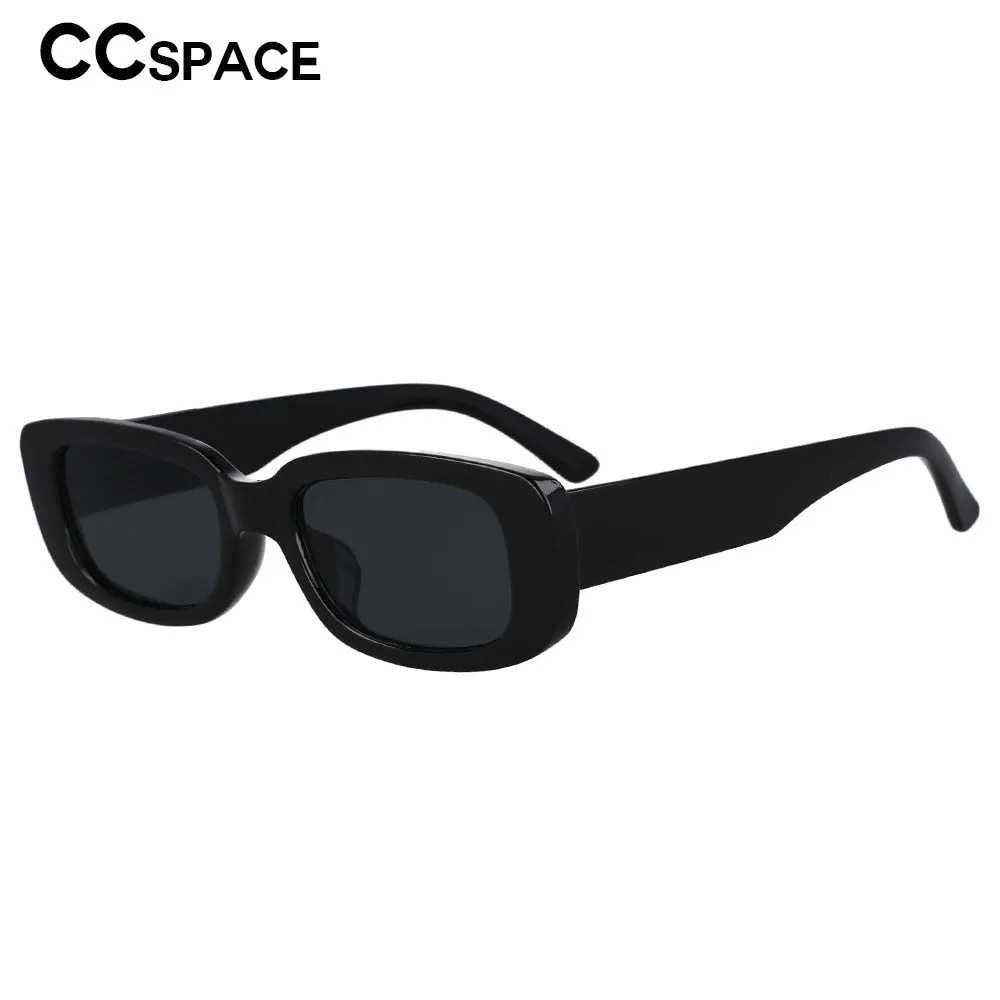 CCspace Women's Full Rim Rectangle Resin Frame Sunglasses 53122