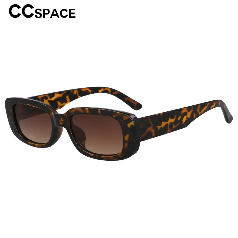 CCspace Women's Full Rim Rectangle Resin Frame Sunglasses 53122