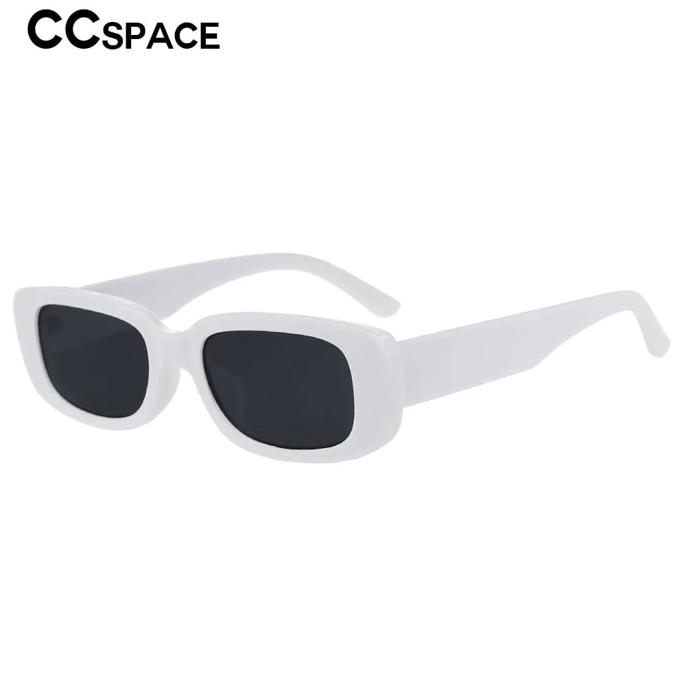 CCspace Women's Full Rim Rectangle Resin Frame Sunglasses 53122