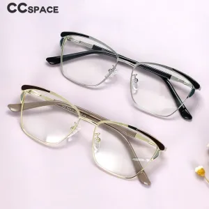 CCspace Women's Full Rim Square Alloy Frame Eyeglasses 54167