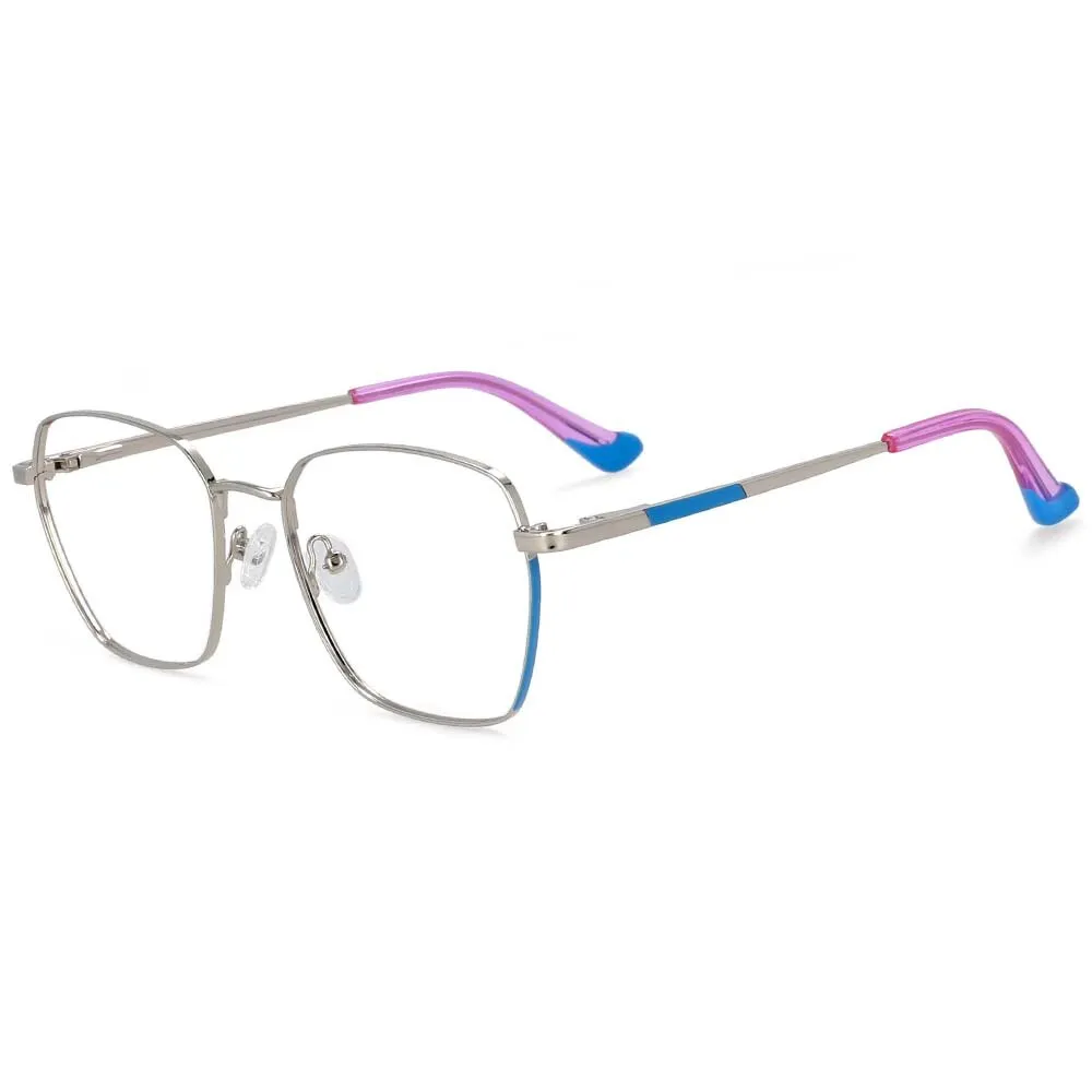 CCspace Women's Full Rim Square Alloy Frame Eyeglasses 54261