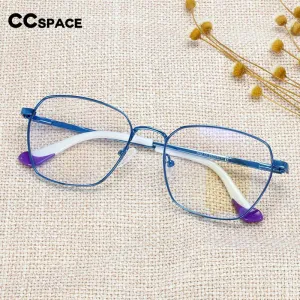 CCspace Women's Full Rim Square Alloy Frame Eyeglasses 54261