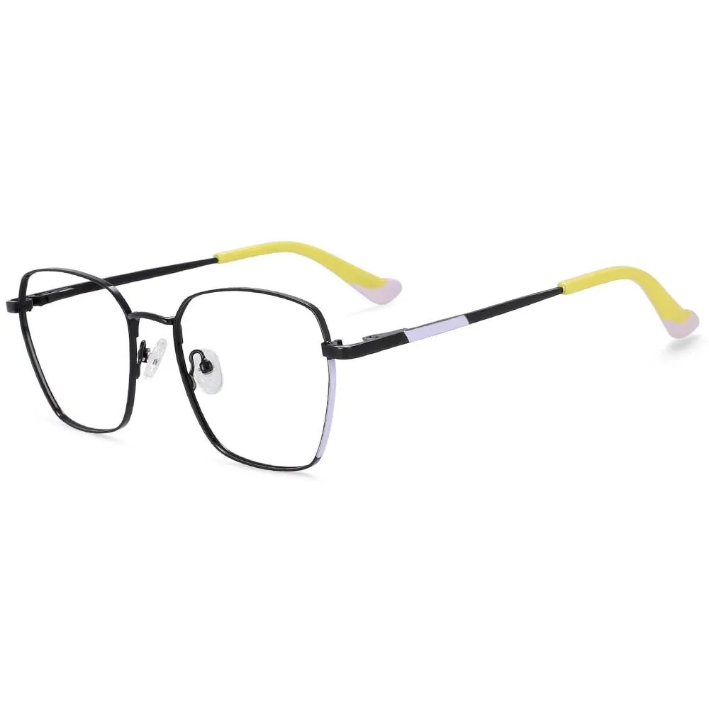 CCspace Women's Full Rim Square Alloy Frame Eyeglasses 54261