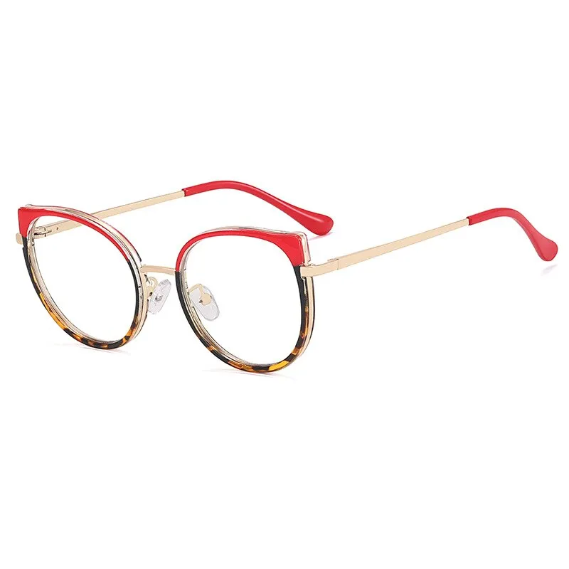 CCspace Women's Full Rim Square Cat Eye Tr 90 Alloy Eyeglasses 56751