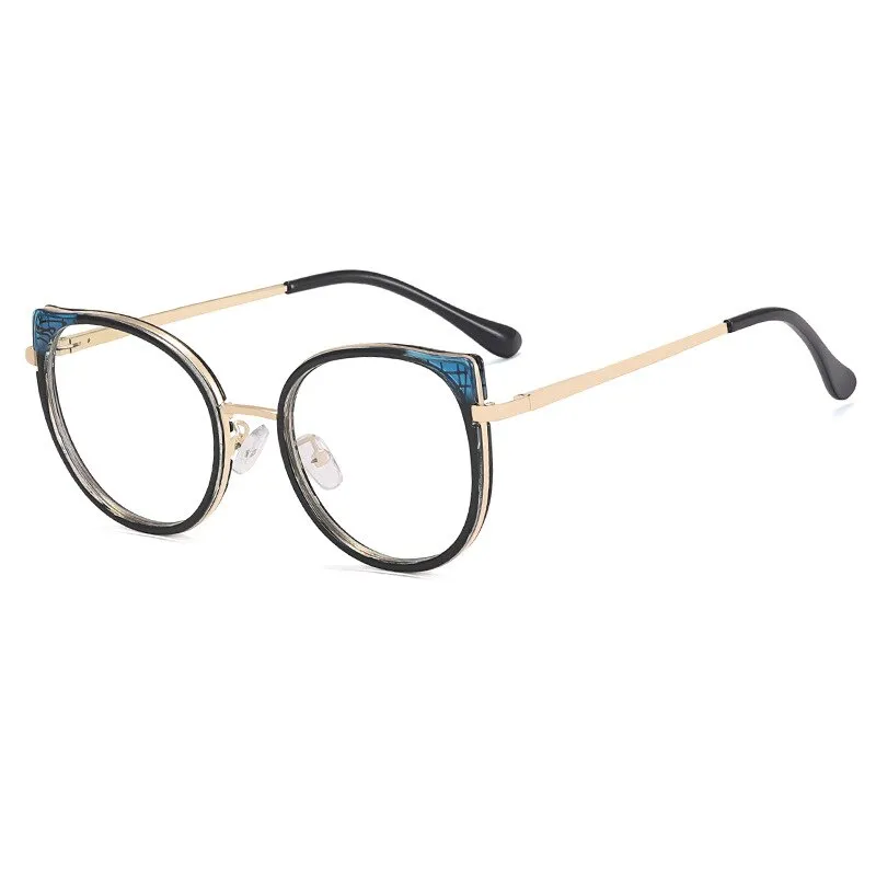 CCspace Women's Full Rim Square Cat Eye Tr 90 Alloy Eyeglasses 56751