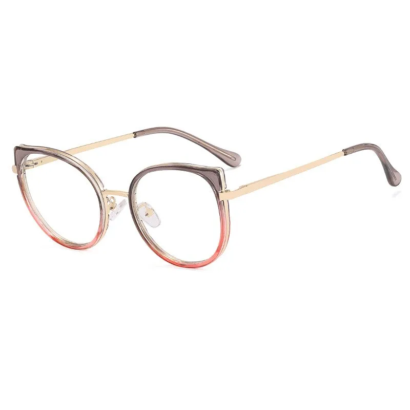 CCspace Women's Full Rim Square Cat Eye Tr 90 Alloy Eyeglasses 56751