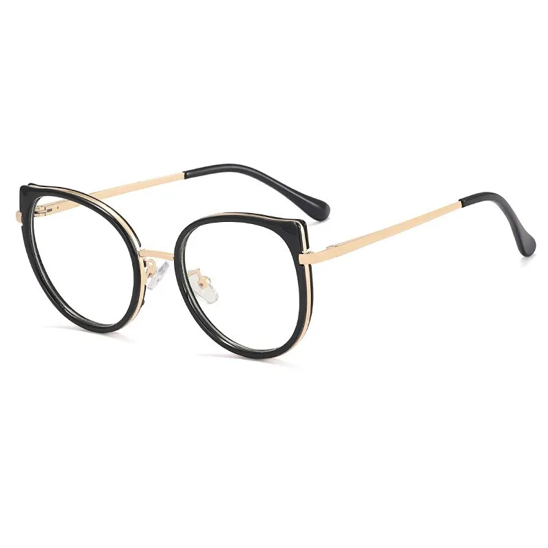 CCspace Women's Full Rim Square Cat Eye Tr 90 Alloy Eyeglasses 56751