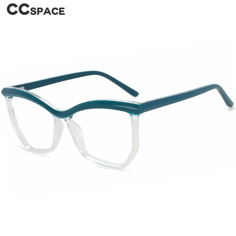 CCspace Women's Full Rim Square Cat Eye Tr 90 Eyeglasses 55998