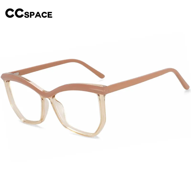 CCspace Women's Full Rim Square Cat Eye Tr 90 Eyeglasses 55998