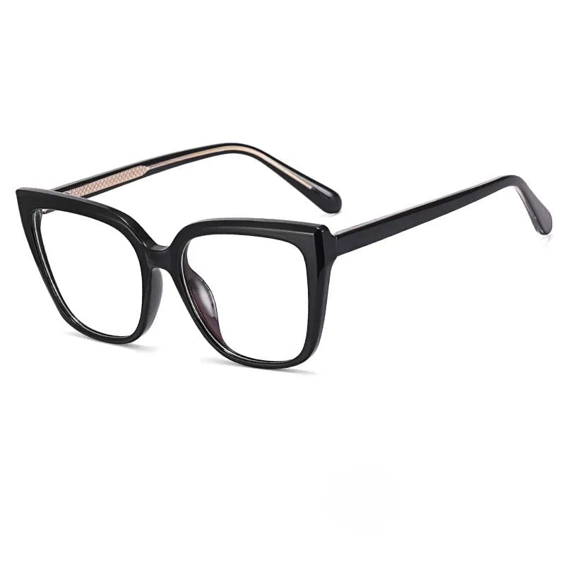 CCspace Women's Full Rim Square Cat Eye Tr 90 Titanium Eyeglasses 54824