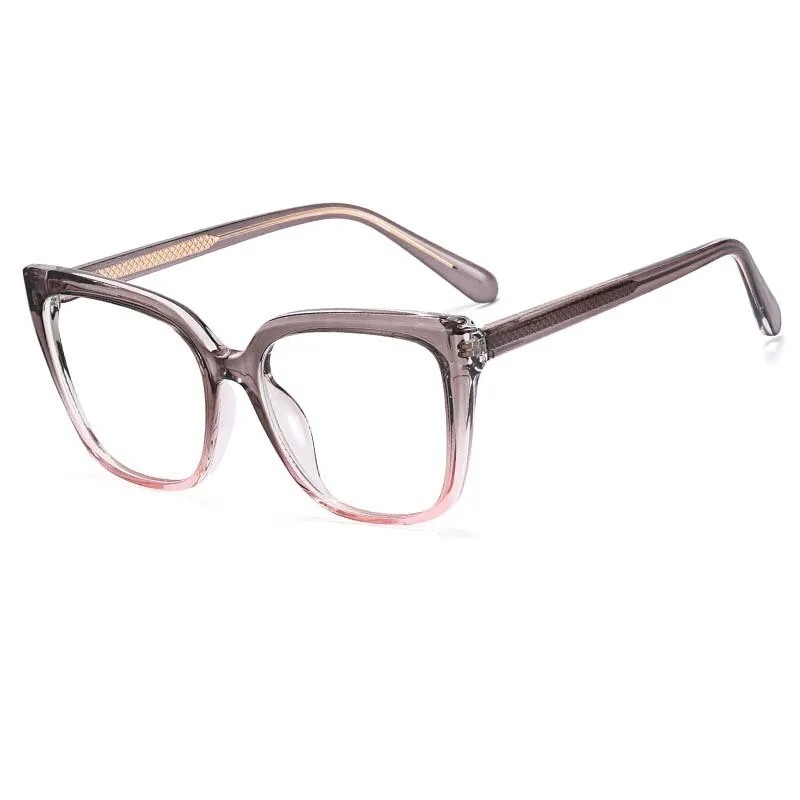 CCspace Women's Full Rim Square Cat Eye Tr 90 Titanium Eyeglasses 54824