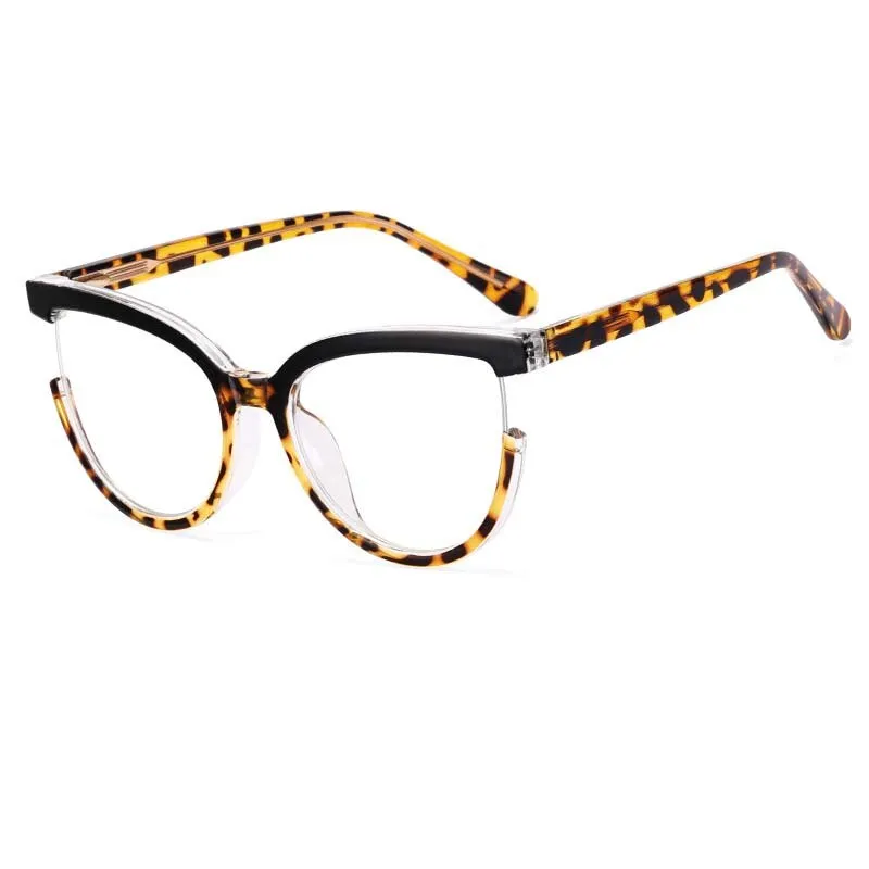 CCspace Women's Full Rim Square Cat Eye Tr 90 Titanium Eyeglasses 54964